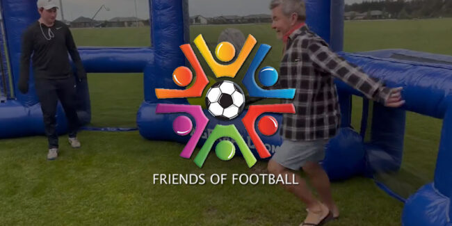 All Whites '82 legend Bobby Almond in the HUNGERBALL® arena